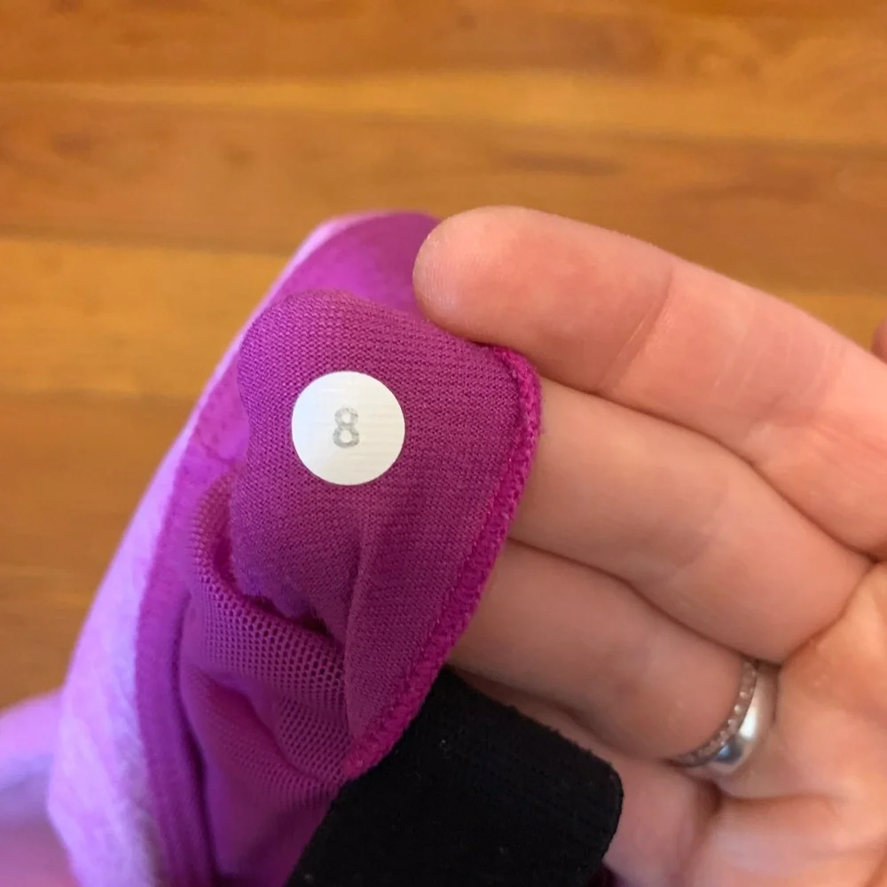 Lululemon Push Your Limits Tank Heathered Ultra Violet / Black Size 8 - Picture 5 of 5